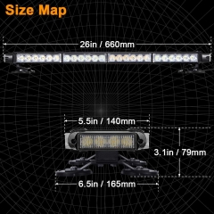 Waterproof 56W Magnetic Roof Top Blue LED Emergency Strobe Flashing Light Bar for Volunteer Firefighter Trucks EMS Law Enforcement Vehicles Police Car Safety Warning