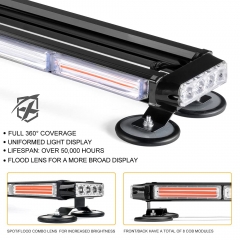 COB LED Rooftop Strobe Flashing Light Bar Double Side 26