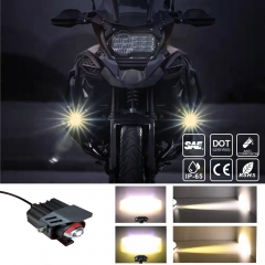 Newest Motorcycle mini driving lights 36W Spot Off Road Lights with Wiring Harness Kit