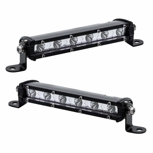 7" Ultra-Slim Single Row Off Road CREE LED Light Bar [1530lm] [18W] [IP68 Waterproof] [12V - 24V] Fog/Driving/Work Lights for Trucks ATV Cars - 30 Degrees Spot Light