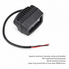 LED Work Light, 2 x LED 20W Square Car LED Work Light Motorcycle Headlight Spotlight Mini driving light