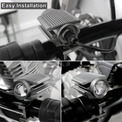 Motorcycle Headlight Waterproof LED Driving Light Auxiliary Spotlight for Motorcycle/Bike/Off Road/SUV/Boats/Trucks