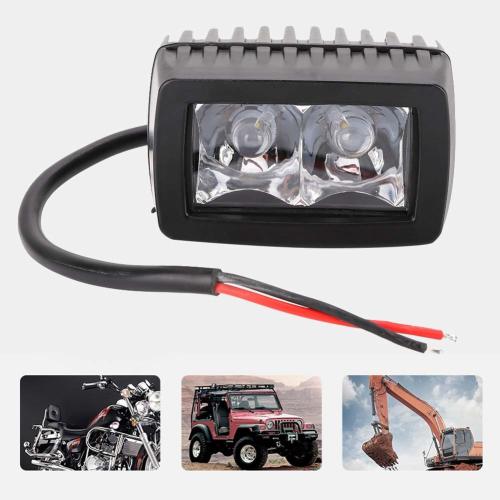 LED Work Light, 2 x LED 20W Square Car LED Work Light Motorcycle Headlight Spotlight Mini driving light