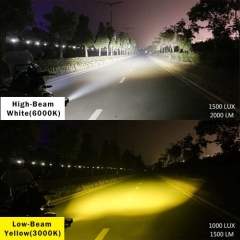 Motorcycle Headlight Waterproof LED Driving Light Auxiliary Spotlight for Motorcycle/Bike/Off Road/SUV/Boats/Trucks