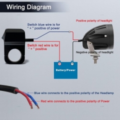 ATV Light Switch Motorcycle Handlebar Switch Waterproof Motorcycle Light Switch Aluminum Alloy Handlebar Toggle Switch for Motorcycle Light Bike Light Spotlight 7/8