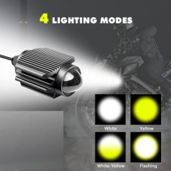 Motorcycle Headlight Waterproof LED Driving Light Auxiliary Spotlight for Motorcycle/Bike/Off Road/SUV/Boats/Trucks