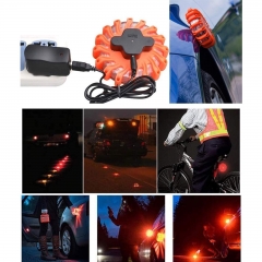 LED Road Flare Sunsbell LED Safety Flare Flashing Warning Light Roadside Flares Emergency Disc Beacon Red Light