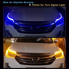 DRL Led Strip Lights for Cars, Led Headlight Strip for Daytime Running Lights Turn Signal Bulb DRL Sequential Switchback Led Strip