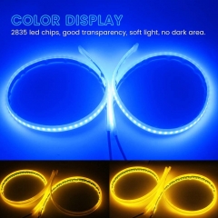 DRL Led Strip Lights for Cars, Led Headlight Strip for Daytime Running Lights Turn Signal Bulb DRL Sequential Switchback Led Strip