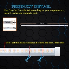 DRL Led Strip Lights for Cars, Led Headlight Strip for Daytime Running Lights Turn Signal Bulb DRL Sequential Switchback Led Strip