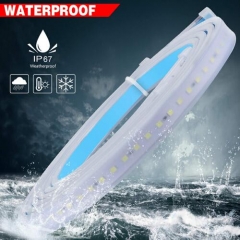 Car Door LED Warning Light, 2 Pcs 48 Inch Flexible Dual Color Strip Light White & Red Sequential Switchback , Safety Light, Strobe Lights for Anti rear-end Collision