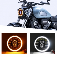Auto Lighting System Round headlight for jeep ip68 12v 7 inch led headlight for car