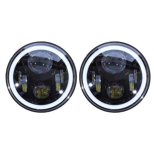 Automobiles & motorcycles 7" Inch Round LED Headlight For Jeep Wrangler For Hummer And For Harley Davidson