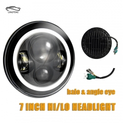wholesale 7 inch 360 light sealed beam h4 motorcycle led round headlight