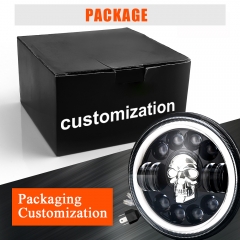 Waterproof 7 Inch RGB LED Headlight with angel eye for JK LED headlight