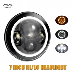 wholesale 7 inch 360 light sealed beam h4 motorcycle led round headlight