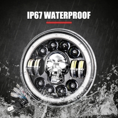 Auto Lighting System Round headlight for jeep ip68 12v 7 inch led headlight for car