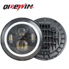 car headlight 7 inch jeeps led automotive driving lights headlamp halo ring for wranglers 0ff-road led fog light for car h4 lamp