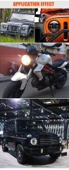 Waterproof 7 Inch RGB LED Headlight with angel eye for JK LED headlight
