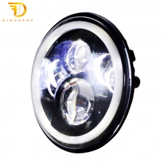 Made In China Hi/Low Beam 7 Inch 65W Round Shape Angel Eye Car Led Driving Headlights For Wrangler