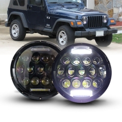 Auto LED Headlight 24V 7 Inch Laser LED Work Light Round Headlight For Motorcycle Car