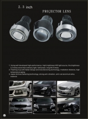 H11 Halogen Projector headlight Waterproof IP65 Glass Lens Consist of low and high beam
