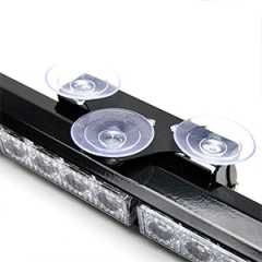 2 in 1 Emergency Strobe Light Bar 21 Flash Patterns Traffic Advisor Warning Hazard Windshield Safety Lights Bar with Cigar Lighter for Police Vehicles, Truck (2×16.8 inch, 32 Led)