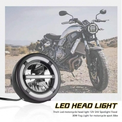 Motorcycle headlight LED lens turn signal tail light warning light