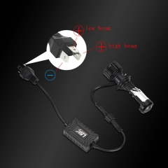 Far and near integrated dual light with lens super bright car LED headlight