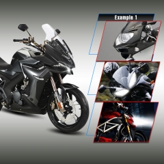 Far and near integrated dual light with lens super bright car LED headlight
