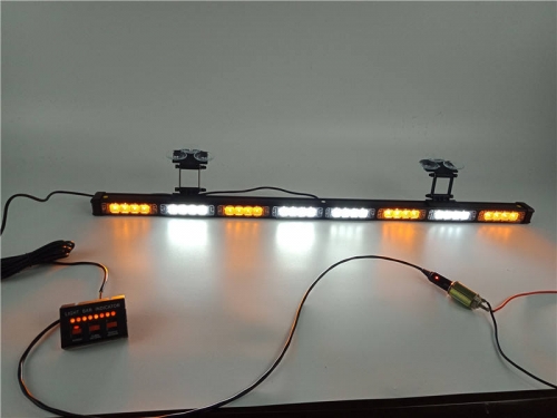 China Manufacturers Cop Car Vehicle Strobe Warning Light Bar Warnbalken AmbulanceLed Blue Led Police Car Lightbar