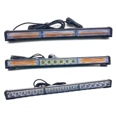 High Quality Available 3W LED Emergency Vehicle Truck Traffic LED Strobe Bars Curved Flashing LED Advisor Light Bar