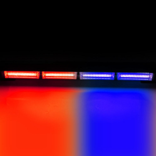 Truck 14" - 50" 162W 54 LED Amber Four Side Traffic Advisor Strobe Emergency Flash Light Bar Vehicle Warning Lightbar