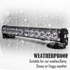 Blue/Red Wireless Traffic Advisor Emergency Lights Bar Beacon Led Strobe Warning Light Mini Roof Top Plow Hazard Flash 12 Volt with Magnetic Base Mount and Rechargeable Plug (Blue/Red, 12 LEDs)