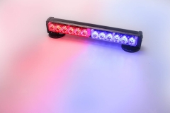 Blue/Red Wireless Traffic Advisor Emergency Lights Bar Beacon Led Strobe Warning Light Mini Roof Top Plow Hazard Flash 12 Volt with Magnetic Base Mount and Rechargeable Plug (Blue/Red, 12 LEDs)