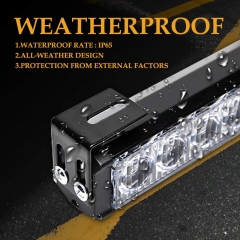 Emergency Strobe Lights For Firefighters Police Fire Vehicles LED Warning Light Bra 6 Block 27 Inch 13 Flash Patterns With Cigar Lighter