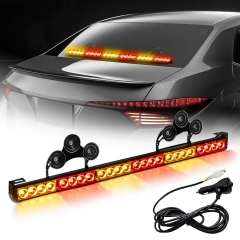 Emergency Strobe Lights For Firefighters Police Fire Vehicles LED Warning Light Bra 6 Block 27 Inch 13 Flash Patterns With Cigar Lighter