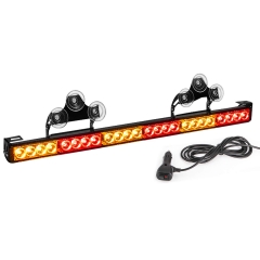 Emergency Strobe Lights For Firefighters Police Fire Vehicles LED Warning Light Bra 6 Block 27 Inch 13 Flash Patterns With Cigar Lighter