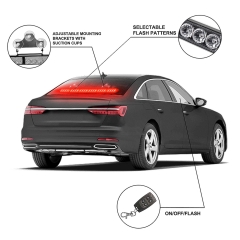 Red Blue Strobe Police Lights Bar Directional Traffic Advisor Warning Strobe Vehicle Visor Cop Light Bar Vehicles Suction Bracket 27 Inch 6 Panel Led Wireless Remote Control