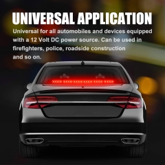 Red Blue Strobe Police Lights Bar Directional Traffic Advisor Warning Strobe Vehicle Visor Cop Light Bar Vehicles Suction Bracket 27 Inch 6 Panel Led Wireless Remote Control