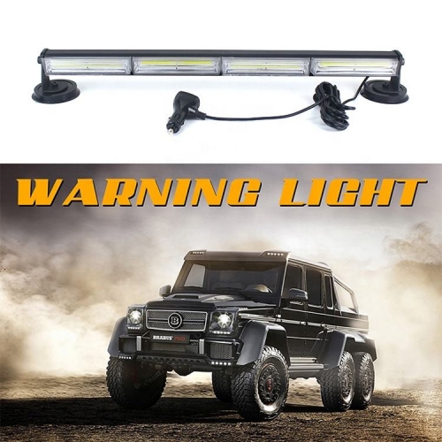 23" 40W COB LED Hazard Emergency Warning Tow Traffic Advisor Flash Strobe Directional Light Bar with Cigarette Lighter Plug 20 - 99 sets