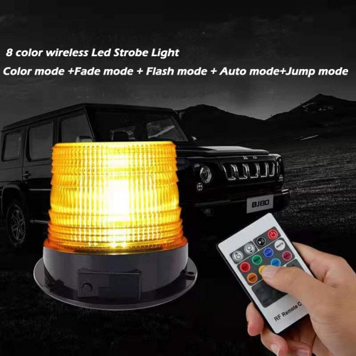 lights Emergency Strobe Light Magnetic Flashing Warning,8 color Led Magnetic Warning Beacon, Truck Car Vehicle Emergency Hazard High Power Beacon Caution Warning…