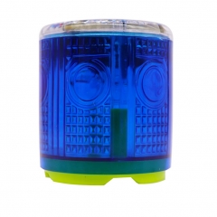 Solar Strobe Warning Light Strong Magnetic Base Flashing Super Bright 360 Degree Wireless Automatically Turn On Waterproof for Construction Traffic Factory (Red)