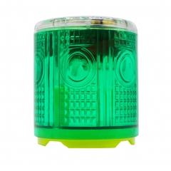 Solar Strobe Warning Light Strong Magnetic Base Flashing Super Bright 360 Degree Wireless Automatically Turn On Waterproof for Construction Traffic Factory (Red)