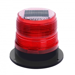 Solar Strobe Warning Safety Flashing Light/Ceiling Strobe Light, with Strong Magnetic Base Waterproof for Construction, Traffic, Factory, Crane Tower, Boat Navigation (Yellow)