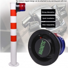 Solar Strobe Warning Safety Flashing Light/Ceiling Strobe Light, with Strong Magnetic Base Waterproof for Construction, Traffic, Factory, Crane Tower, Boat Navigation (Yellow)