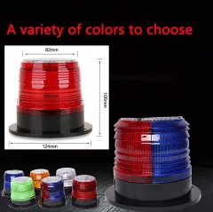 Solar Strobe Warning Safety Flashing Light/Ceiling Strobe Light, with Strong Magnetic Base Waterproof for Construction, Traffic, Factory, Crane Tower, Boat Navigation (Yellow)