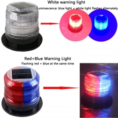 Solar Strobe Warning Safety Flashing Light/Ceiling Strobe Light, with Strong Magnetic Base Waterproof for Construction, Traffic, Factory, Crane Tower, Boat Navigation (Yellow)