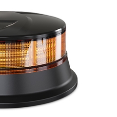 Amber Beacon Light 4.2Inch, Flashing Safety Warning Lights Permanent Mount, LED Emergency Strobe Lights for Vehicles, Caution Hazard Lights for Truck Tractor
