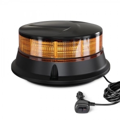 Amber Beacon Light 4.2Inch, Flashing Safety Warning Lights Permanent Mount, LED Emergency Strobe Lights for Vehicles, Caution Hazard Lights for Truck Tractor